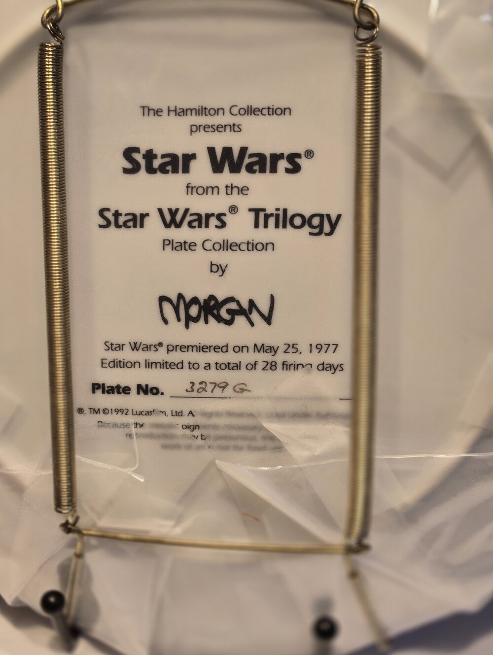 Hamilton Collection - Vintage Star Wars Decorative Collector Plate - Picture 3 of 7